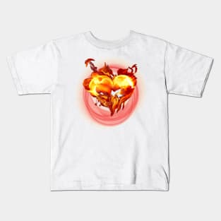 Fierce Heart on Fire Kids T-Shirt